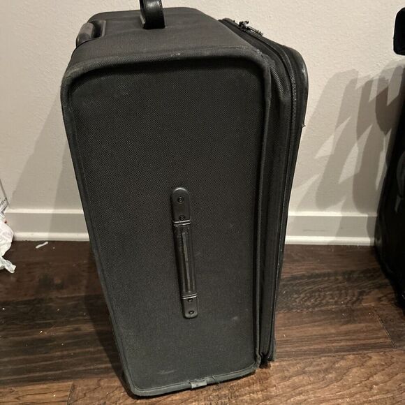 Tumi Large 2 Wheel Rolling Suitcase Black Nylon 25” X 18” - Picture 14 of 16